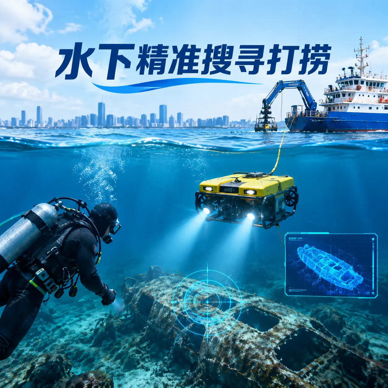 荣成水下精准搜寻打捞